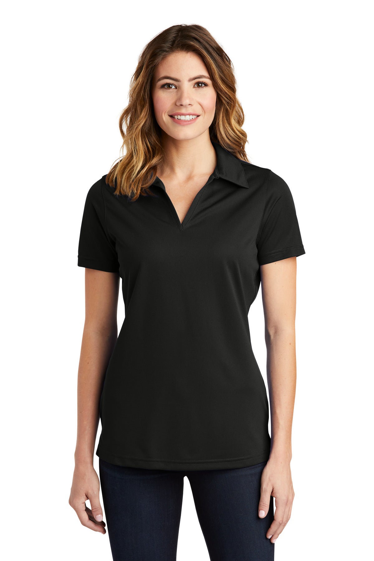 Sport-Tek    Feminine PosiCharge   Active Textured Polo. LST690