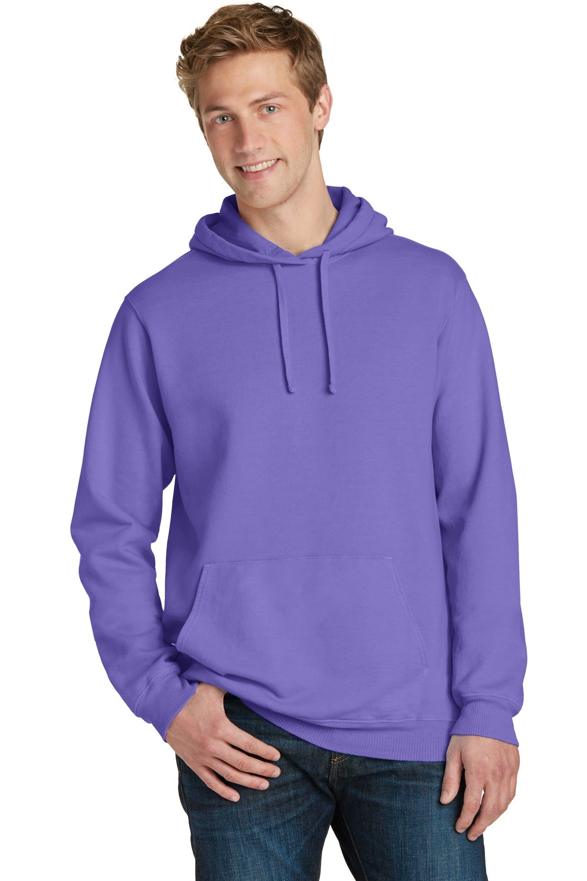 Port & Company   Beach Wash   Garment-Dyed Pullover Hooded Sweatshirt. PC098H