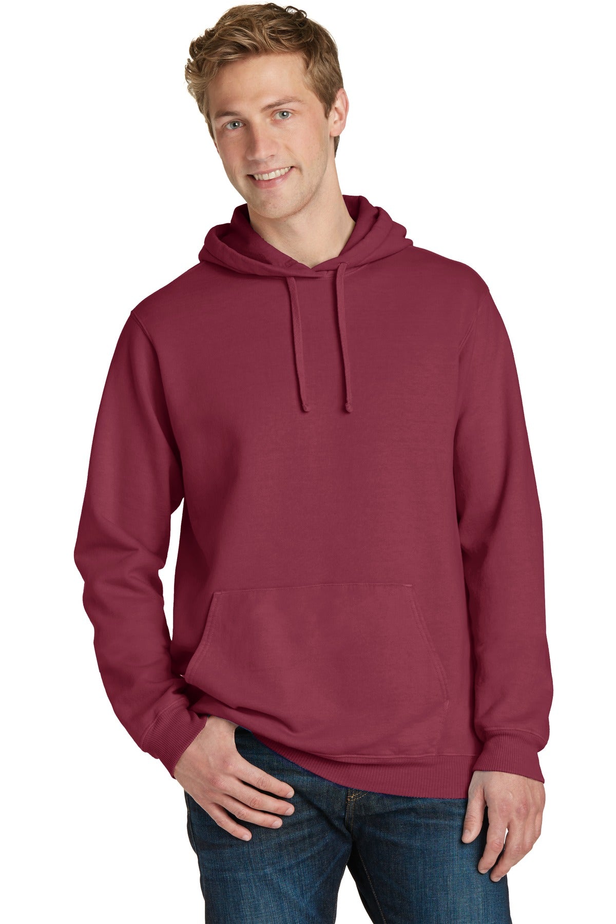 Port & Company   Beach Wash   Garment-Dyed Pullover Hooded Sweatshirt. PC098H