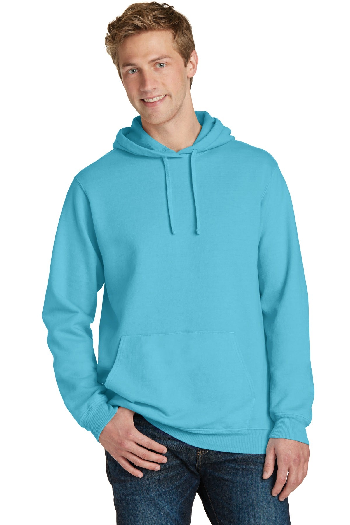 Port & Company   Beach Wash   Garment-Dyed Pullover Hooded Sweatshirt. PC098H