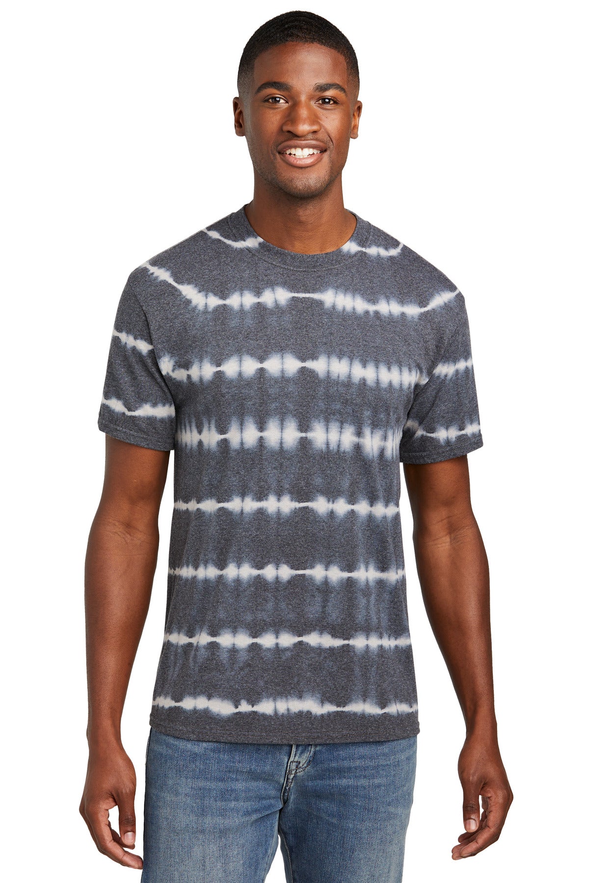 Port & Company   Allover Stripe Tie-Dye Tee PC142