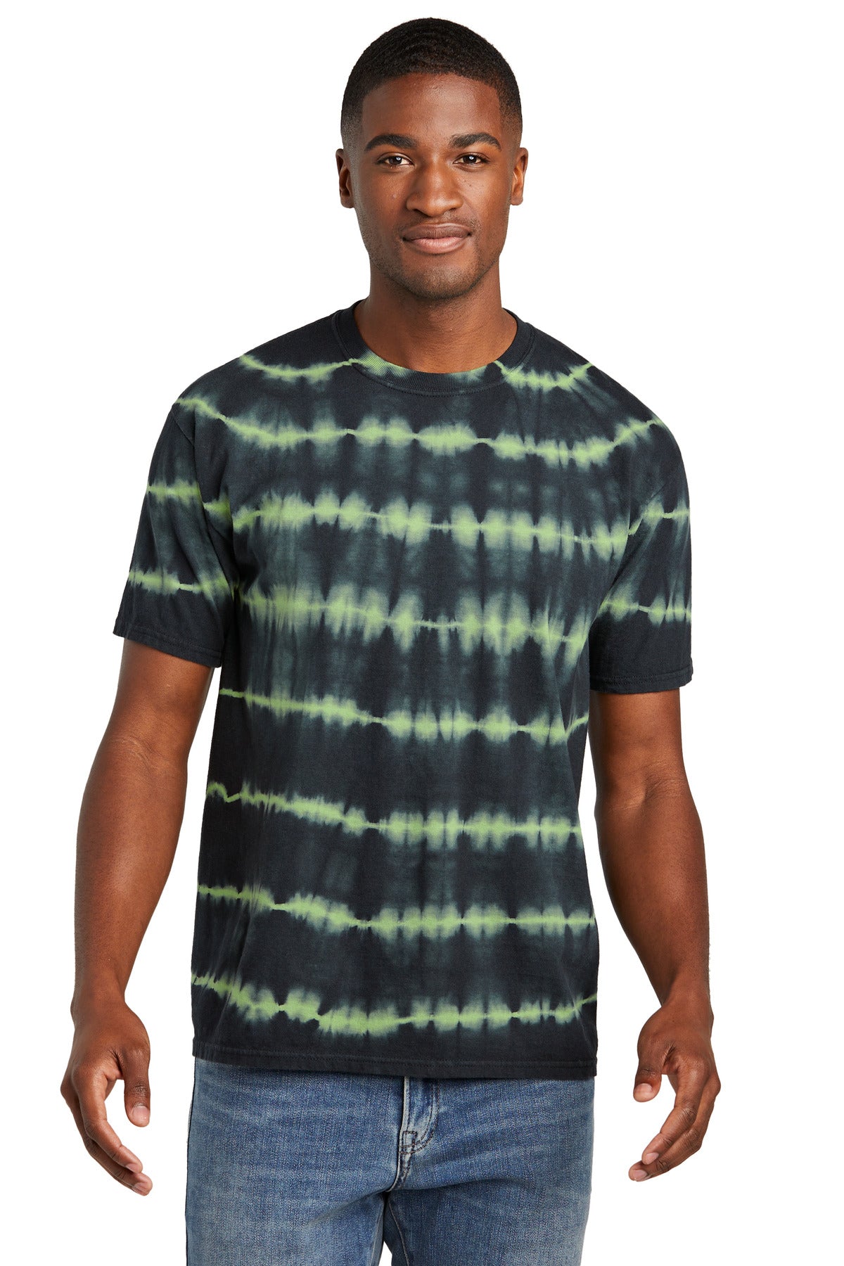 Port & Company   Allover Stripe Tie-Dye Tee PC142