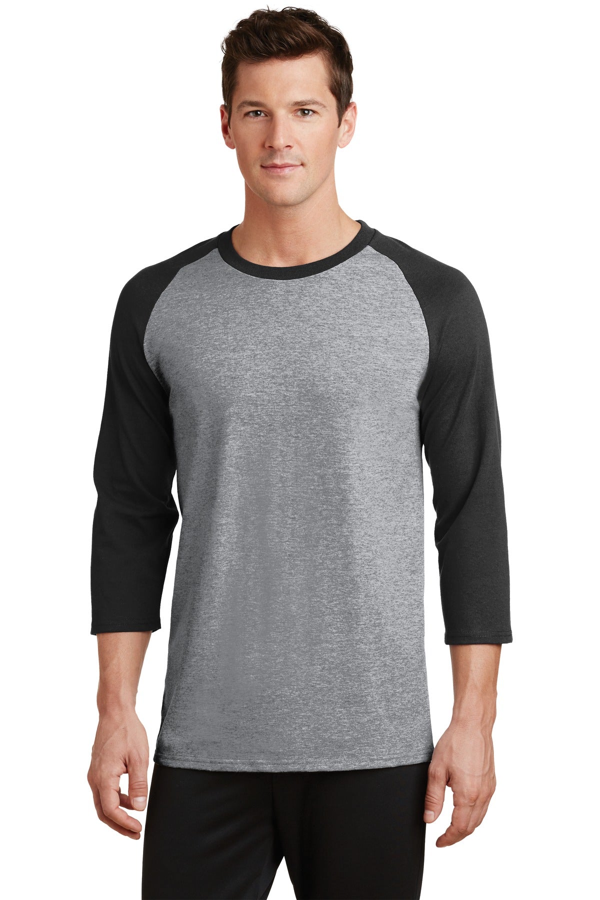 Port & Company   Core Blend 3/4-Sleeve Raglan Tee. PC55RS