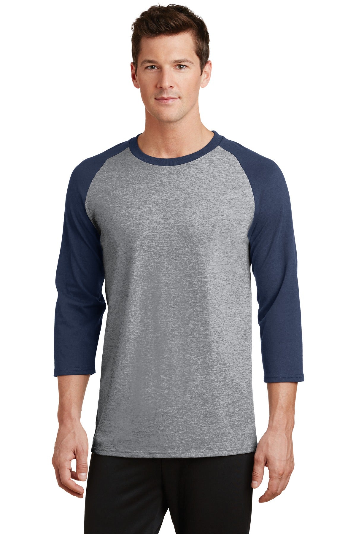 Port & Company   Core Blend 3/4-Sleeve Raglan Tee. PC55RS