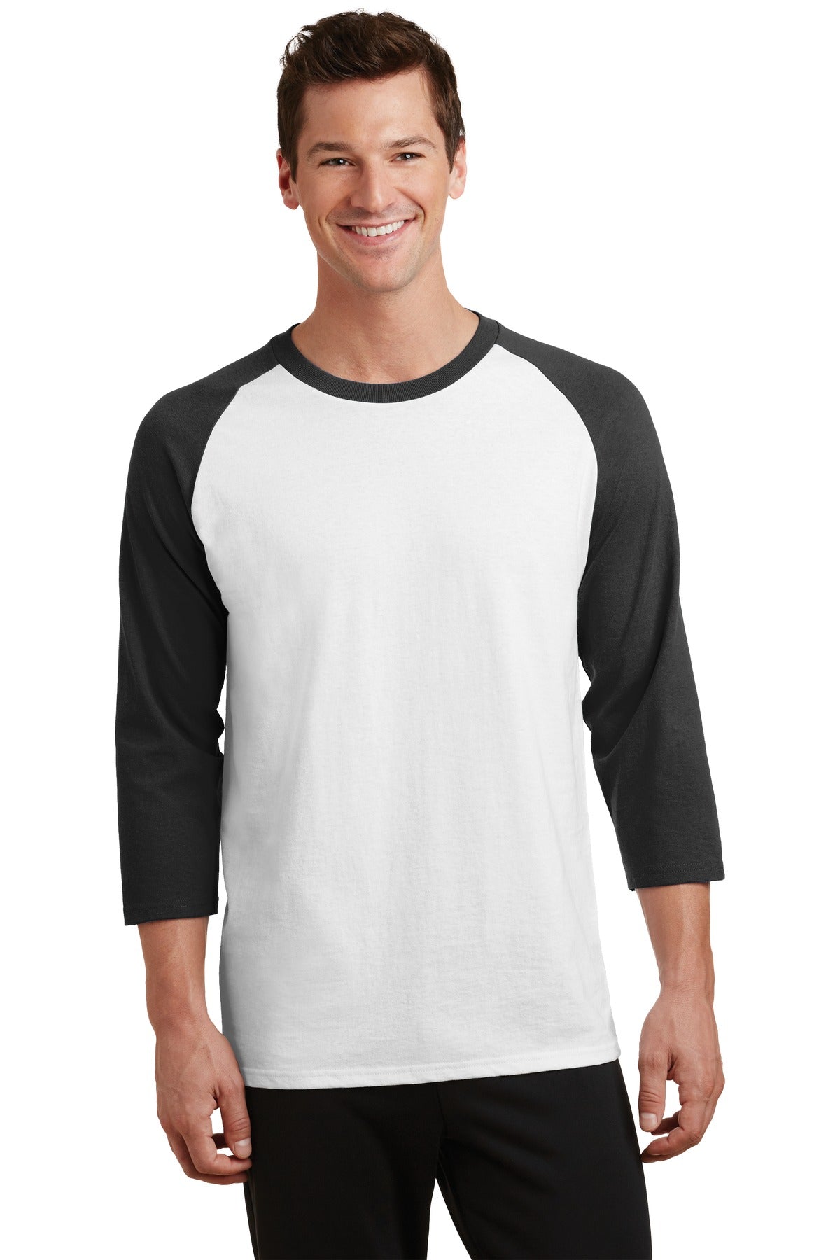 Port & Company   Core Blend 3/4-Sleeve Raglan Tee. PC55RS