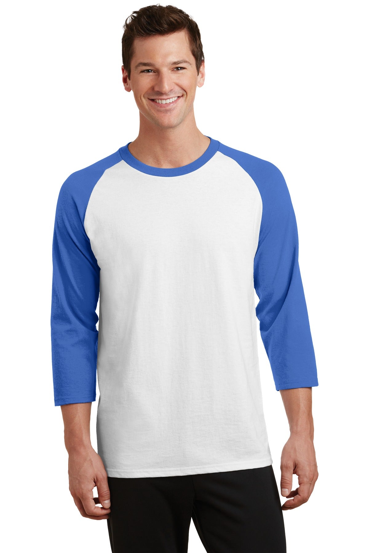 Port & Company   Core Blend 3/4-Sleeve Raglan Tee. PC55RS