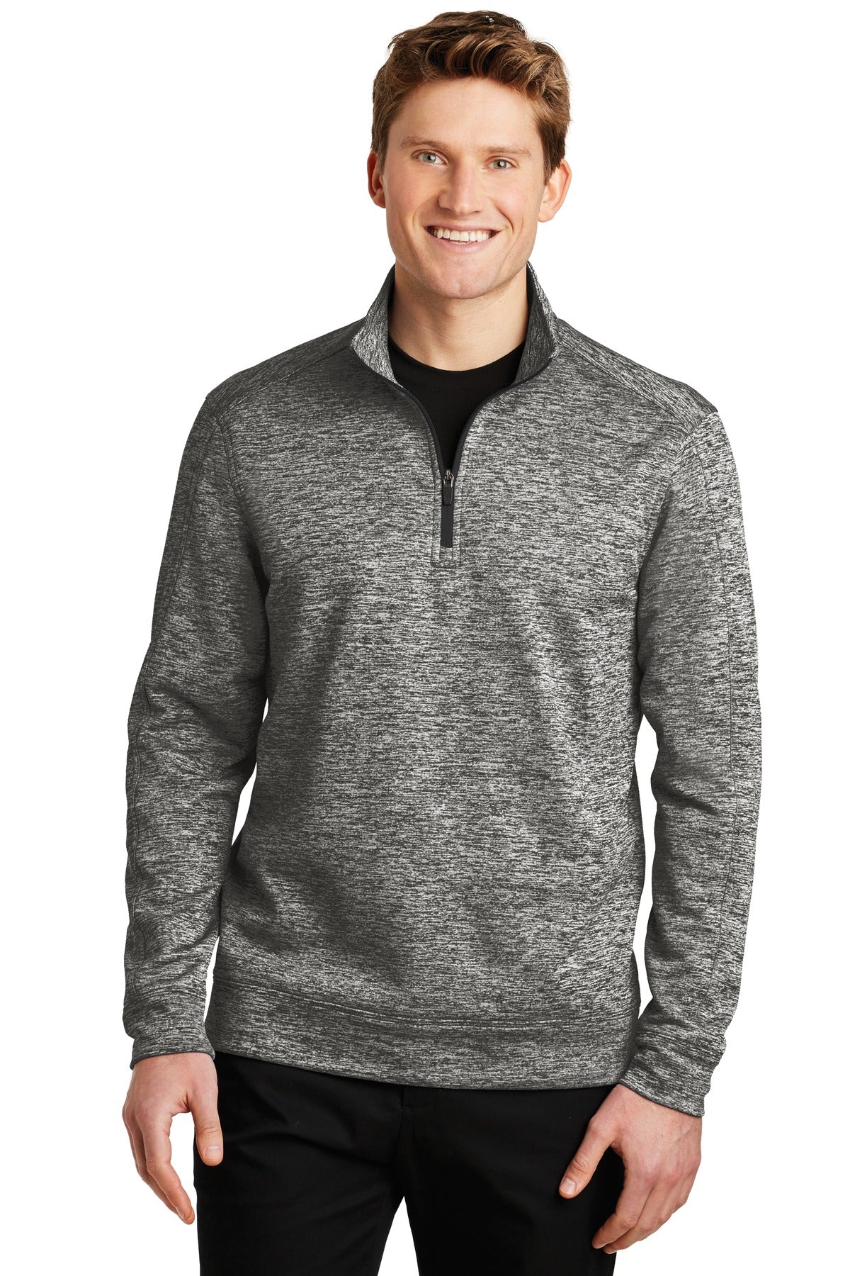 Sport-Tek   PosiCharge   Electric Heather Fleece 1/4-Zip Pullover. ST226