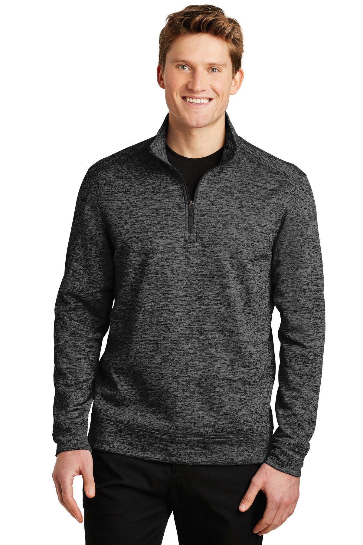 Sport-Tek   PosiCharge   Electric Heather Fleece 1/4-Zip Pullover. ST226