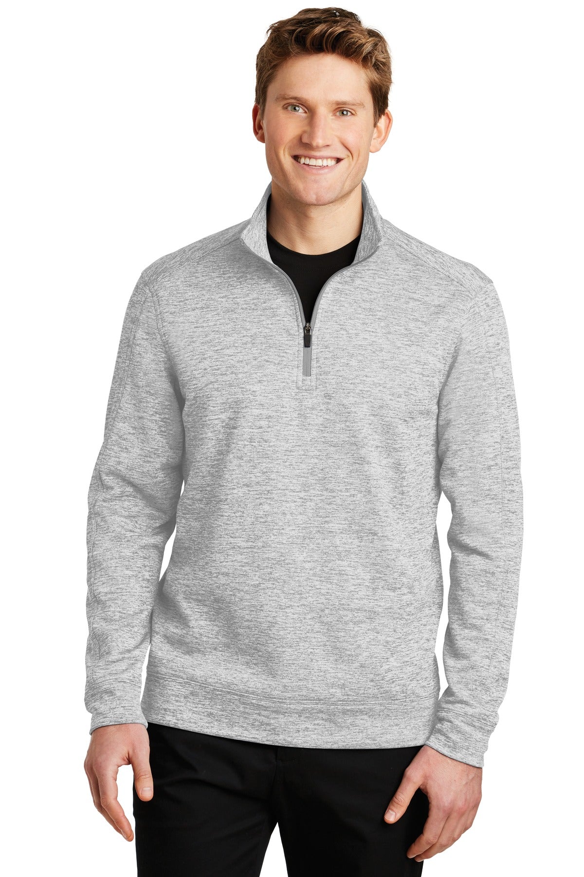 Sport-Tek   PosiCharge   Electric Heather Fleece 1/4-Zip Pullover. ST226