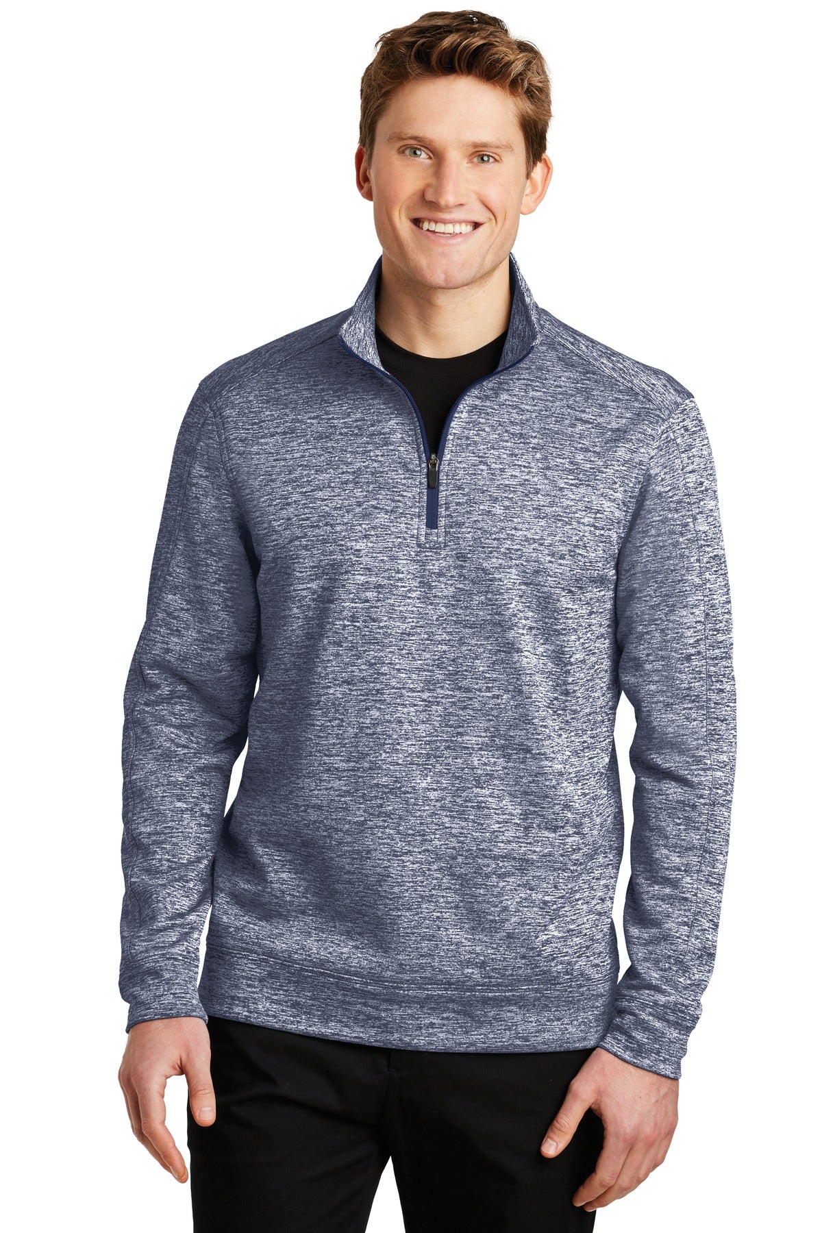 Sport-Tek   PosiCharge   Electric Heather Fleece 1/4-Zip Pullover. ST226