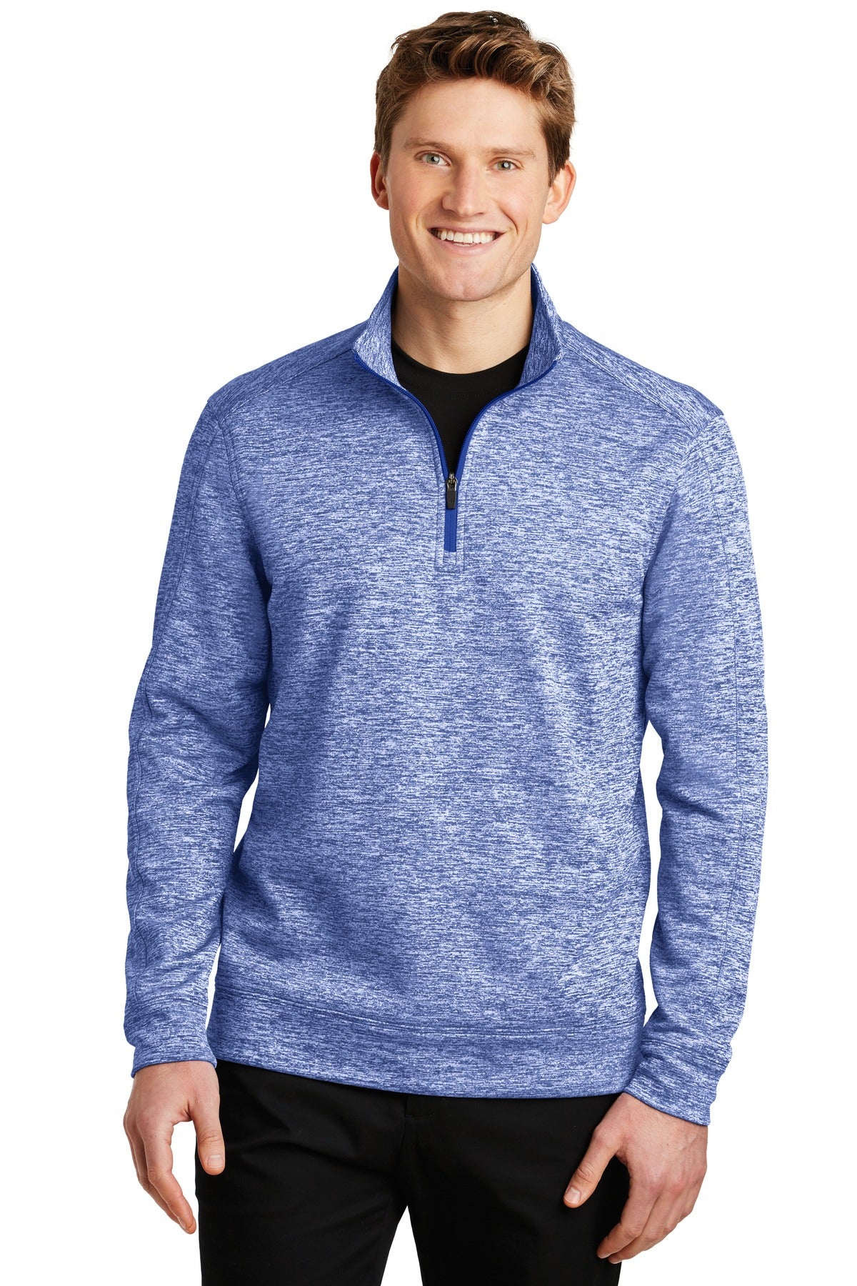 Sport-Tek   PosiCharge   Electric Heather Fleece 1/4-Zip Pullover. ST226