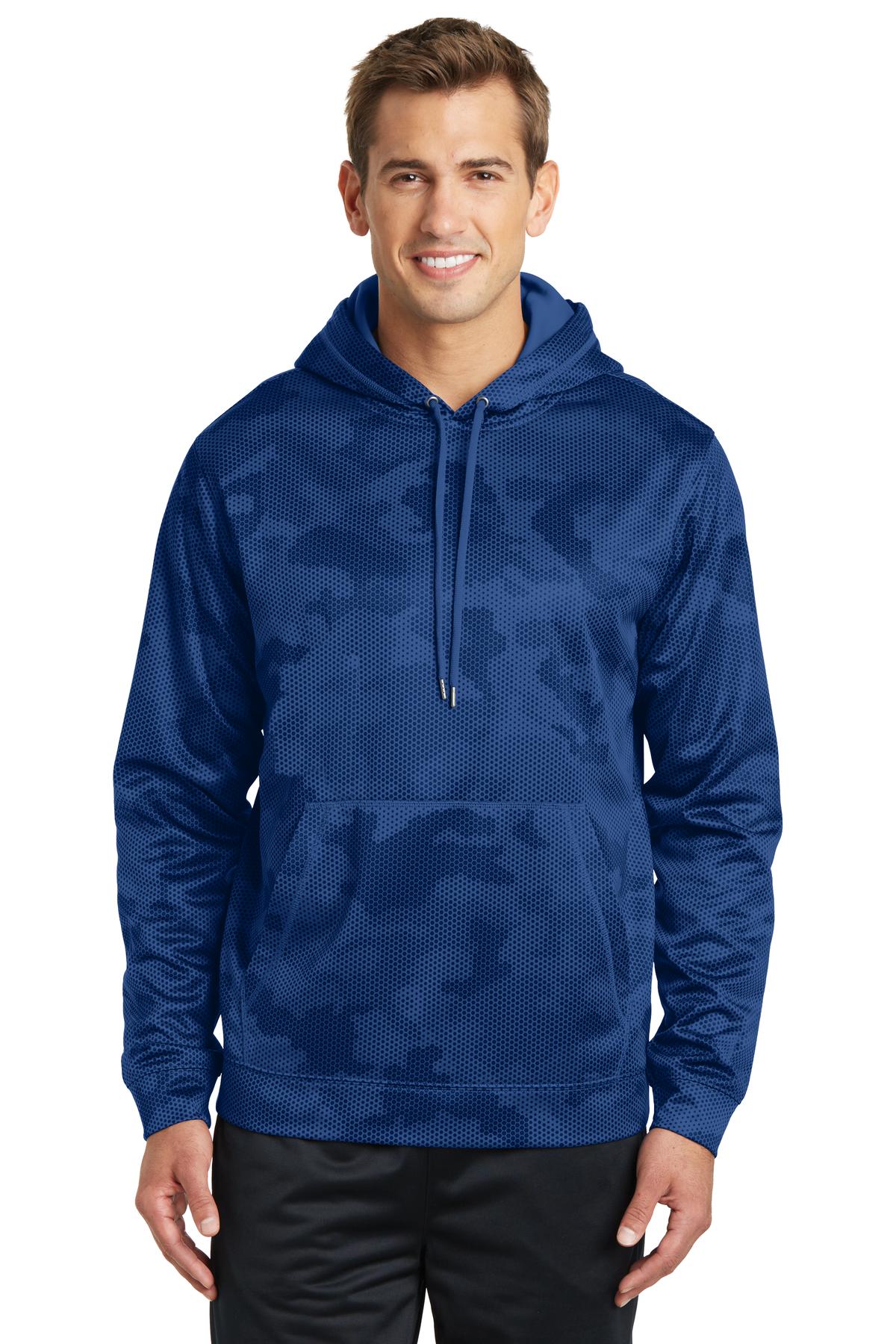 Sport-Tek   Sport-Wick   CamoHex Fleece Hooded Pullover. ST240