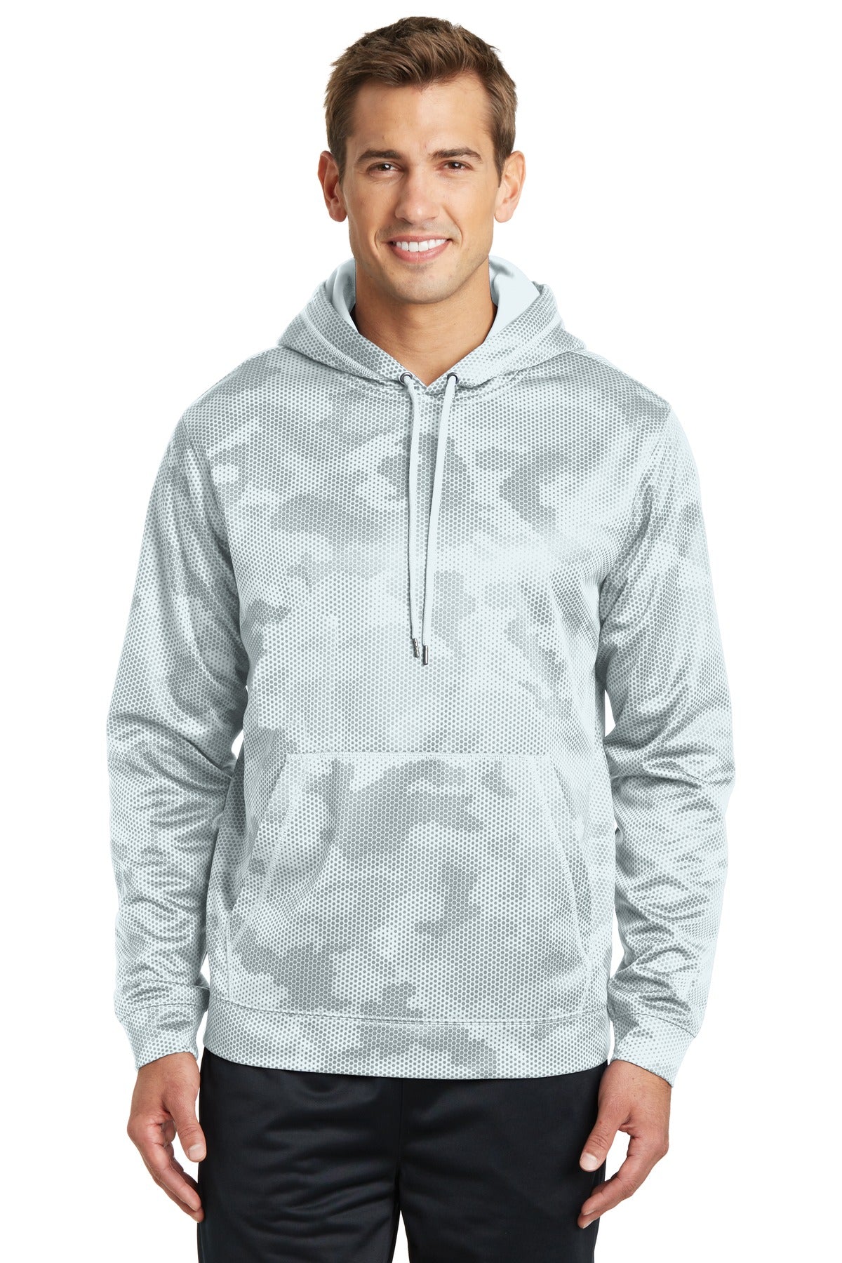 Sport-Tek   Sport-Wick   CamoHex Fleece Hooded Pullover. ST240