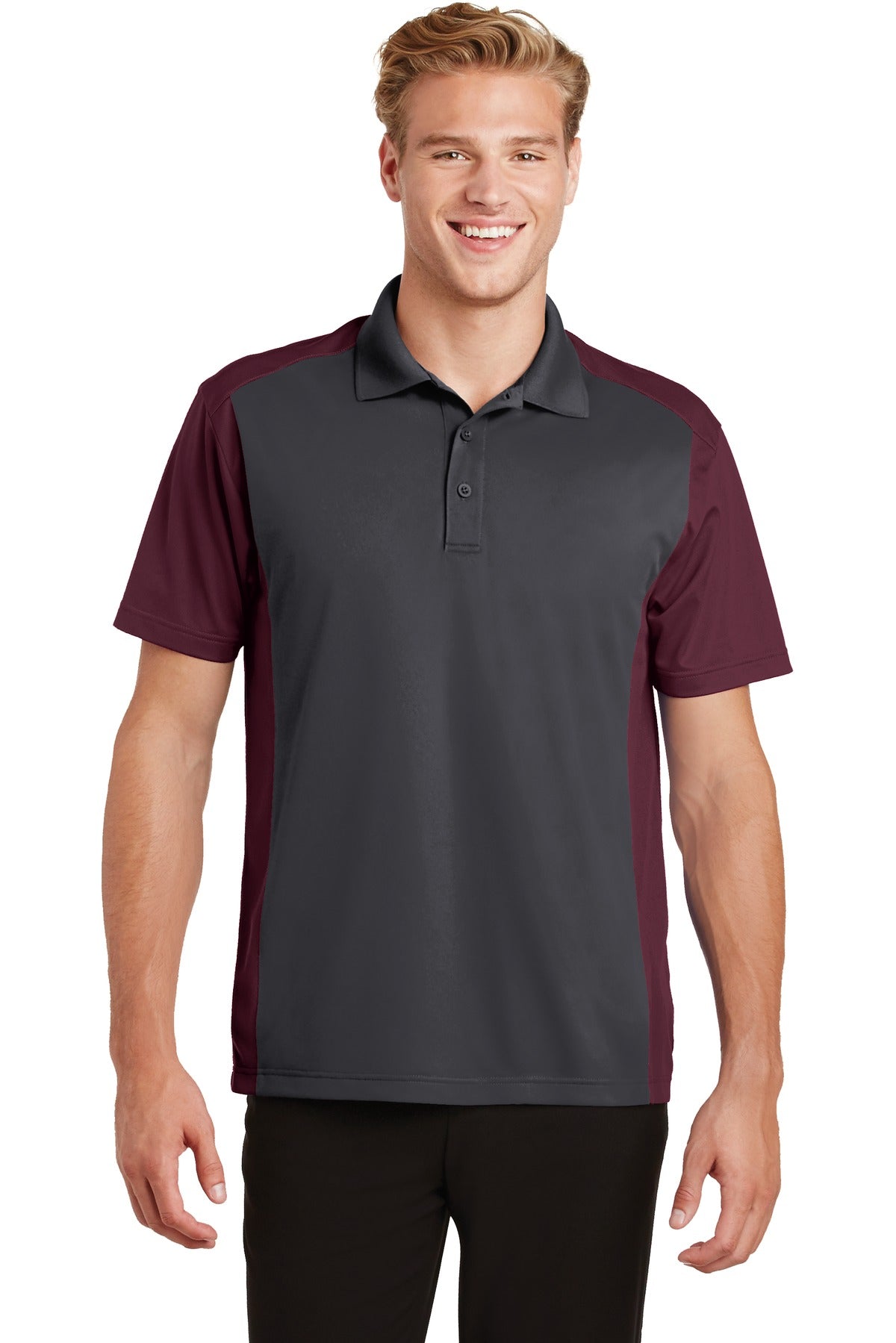 Sport-Tek   Colorblock Micropique Sport-Wick   Polo. ST652