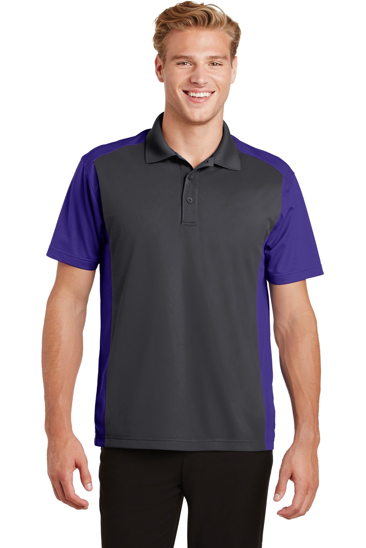 Sport-Tek   Colorblock Micropique Sport-Wick   Polo. ST652