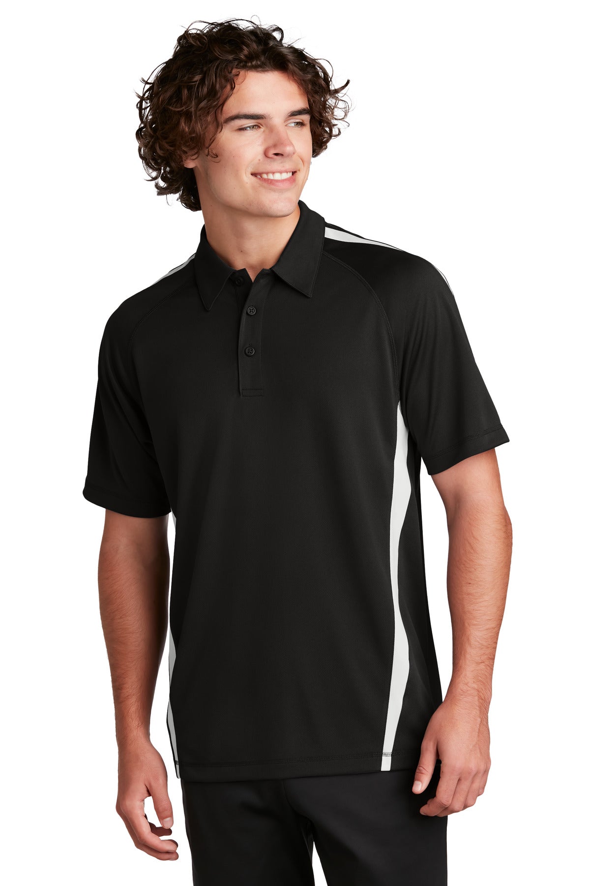 Sport-Tek   PosiCharge   Micro-Mesh Colorblock Polo. ST685