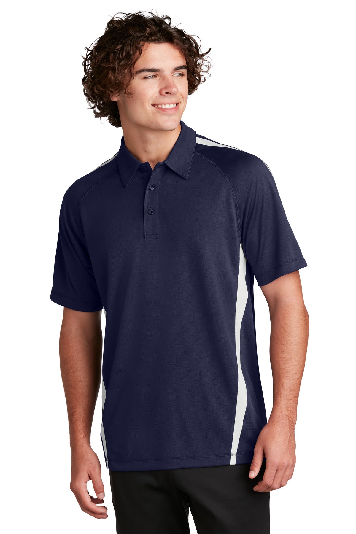 Sport-Tek   PosiCharge   Micro-Mesh Colorblock Polo. ST685