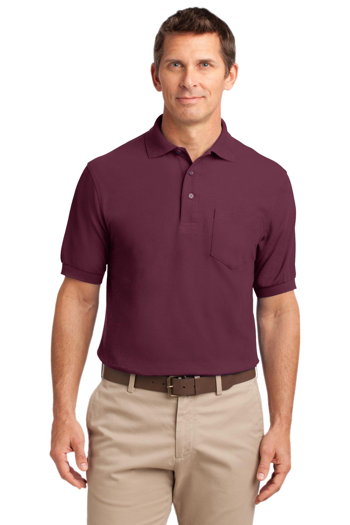 Port Authority   Tall Silk Touch Polo with Pocket. TLK500P