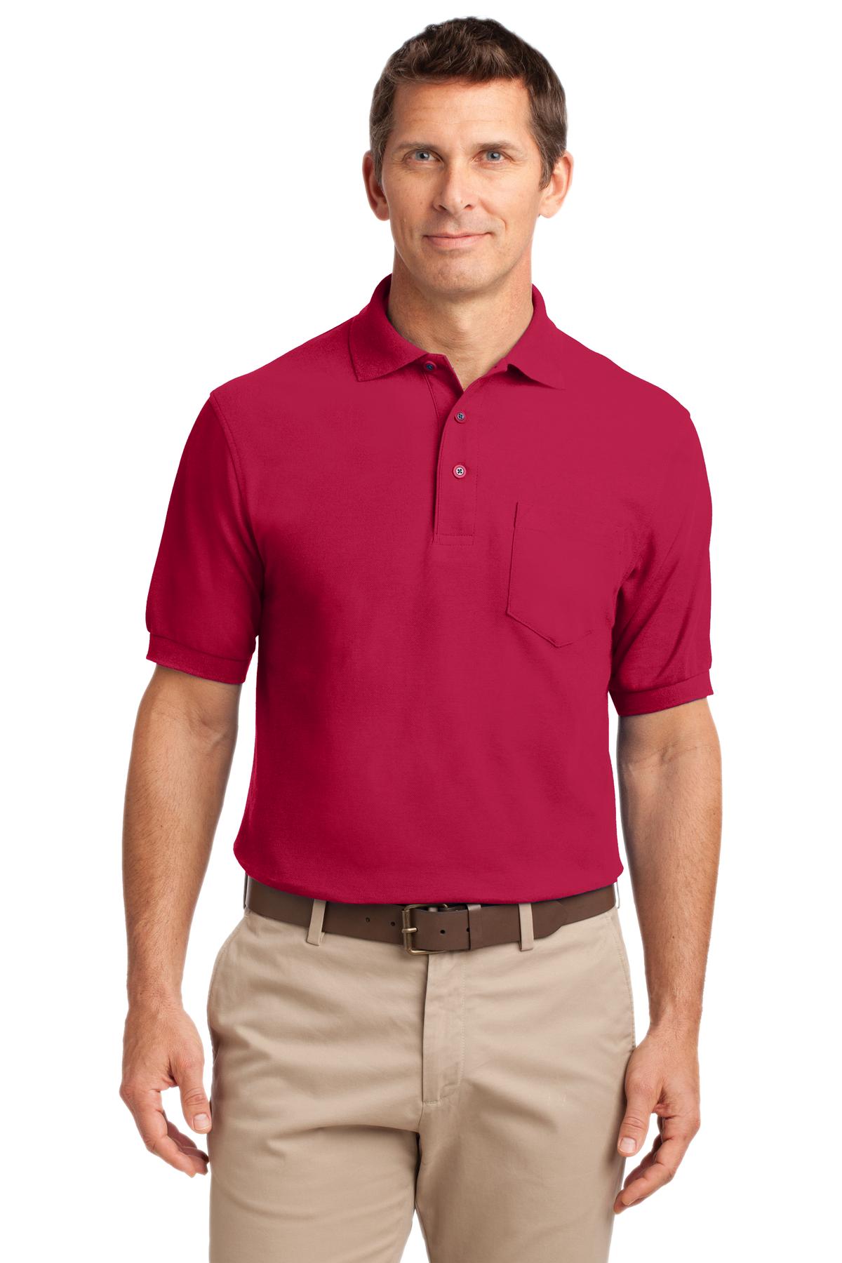 Port Authority   Tall Silk Touch Polo with Pocket. TLK500P