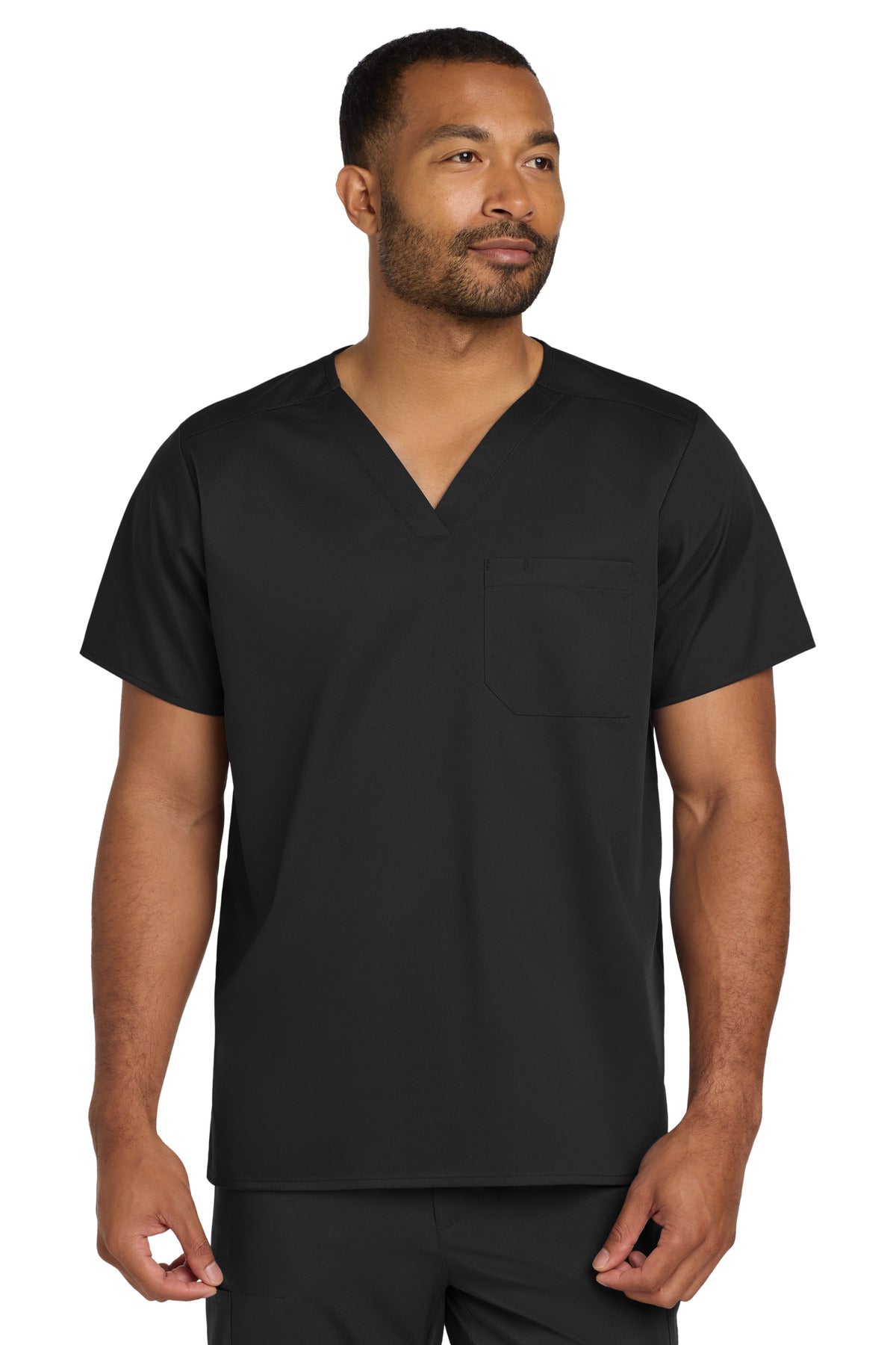 Wink   Unisex WorkFlex Chest Pocket V-Neck Top WW3160