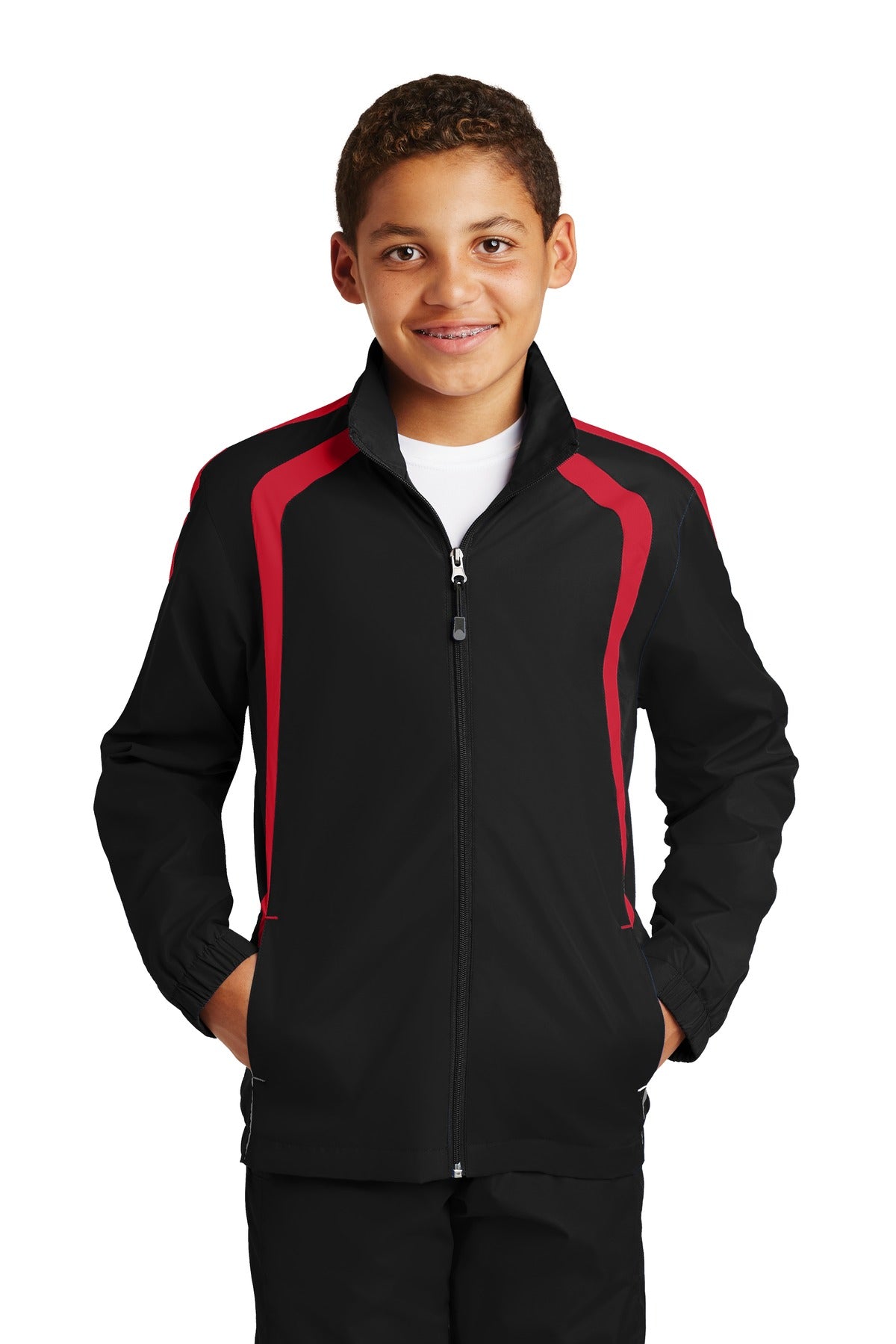 Sport-Tek   Youth Colorblock Raglan Jacket. YST60