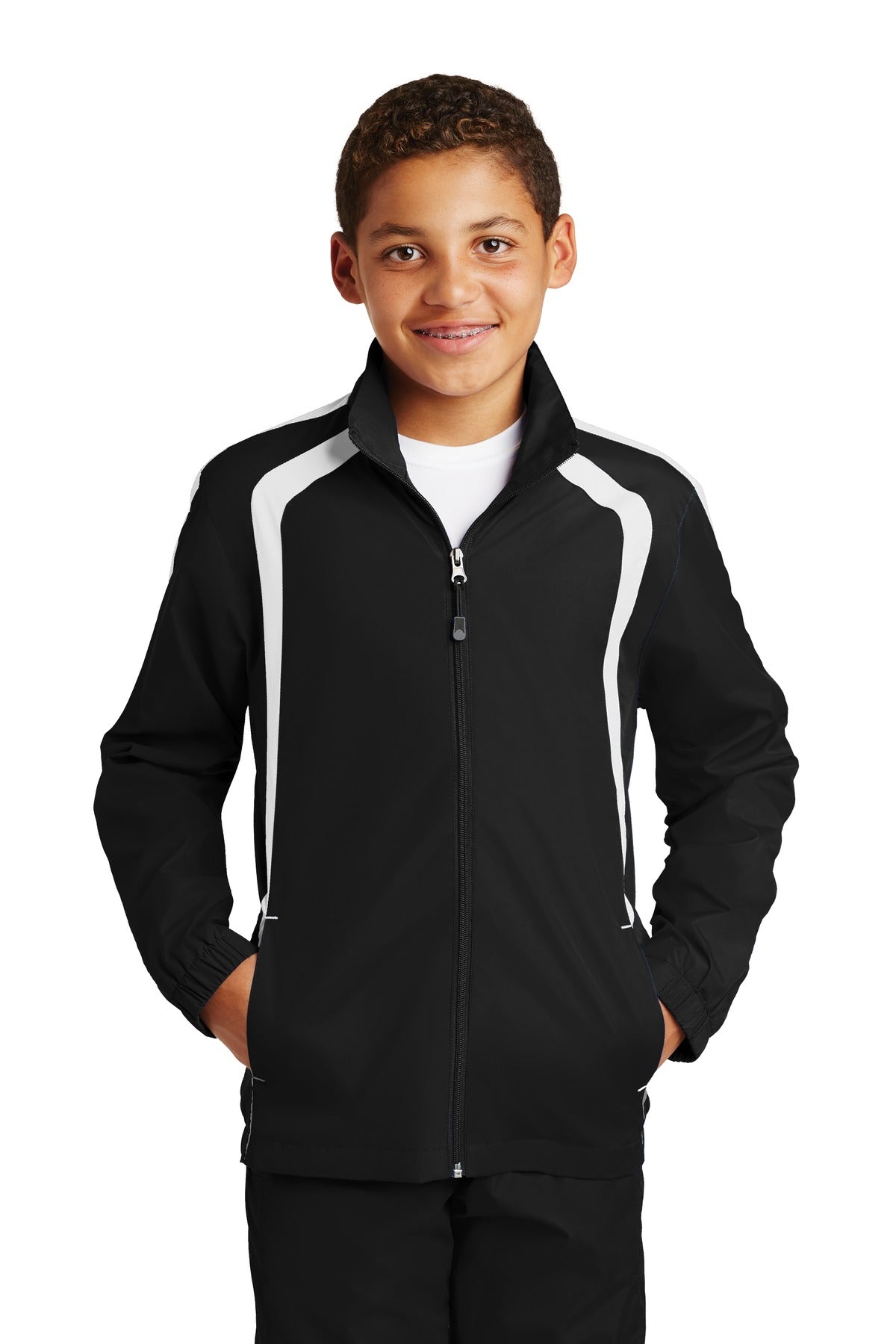 Sport-Tek   Youth Colorblock Raglan Jacket. YST60