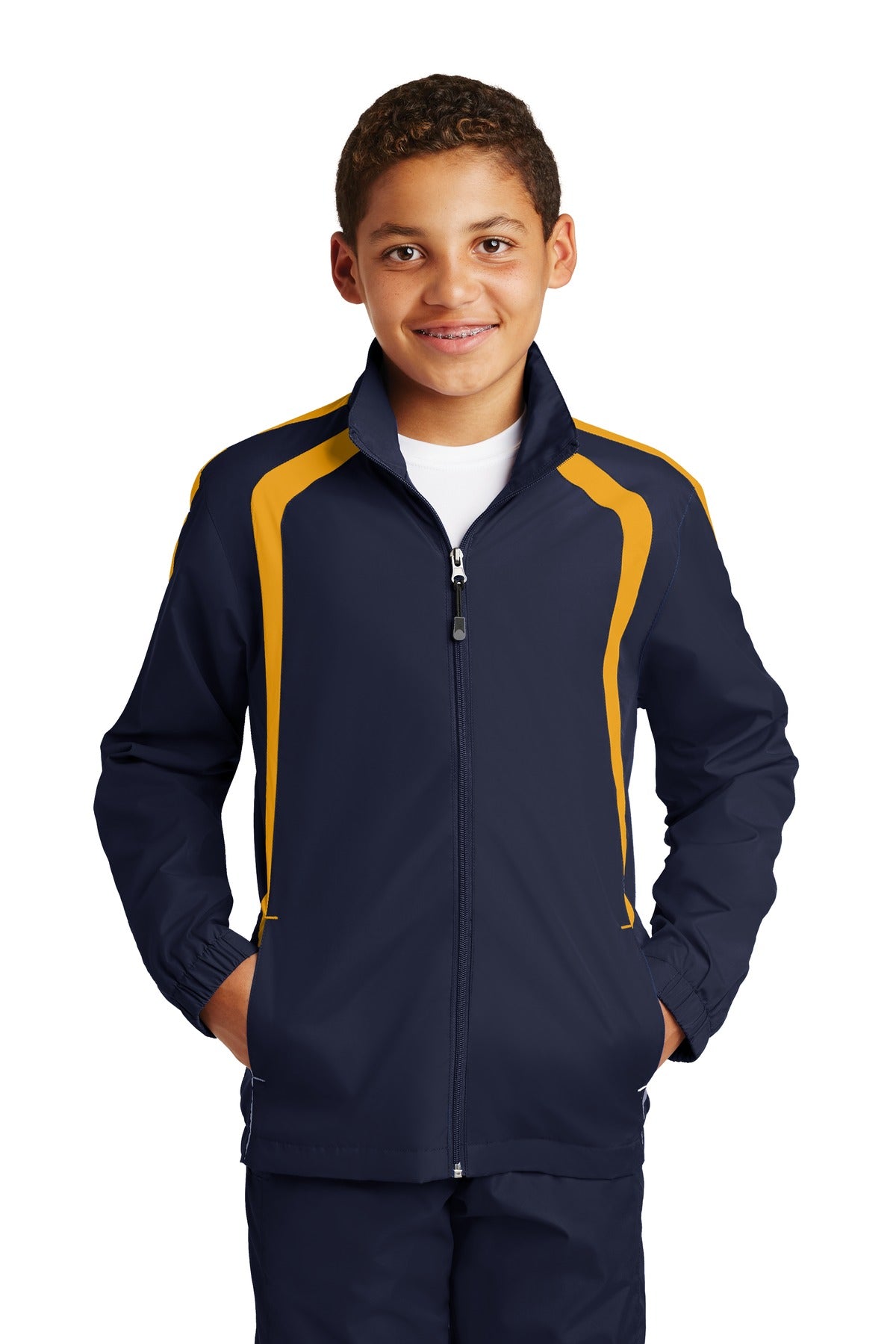 Sport-Tek   Youth Colorblock Raglan Jacket. YST60