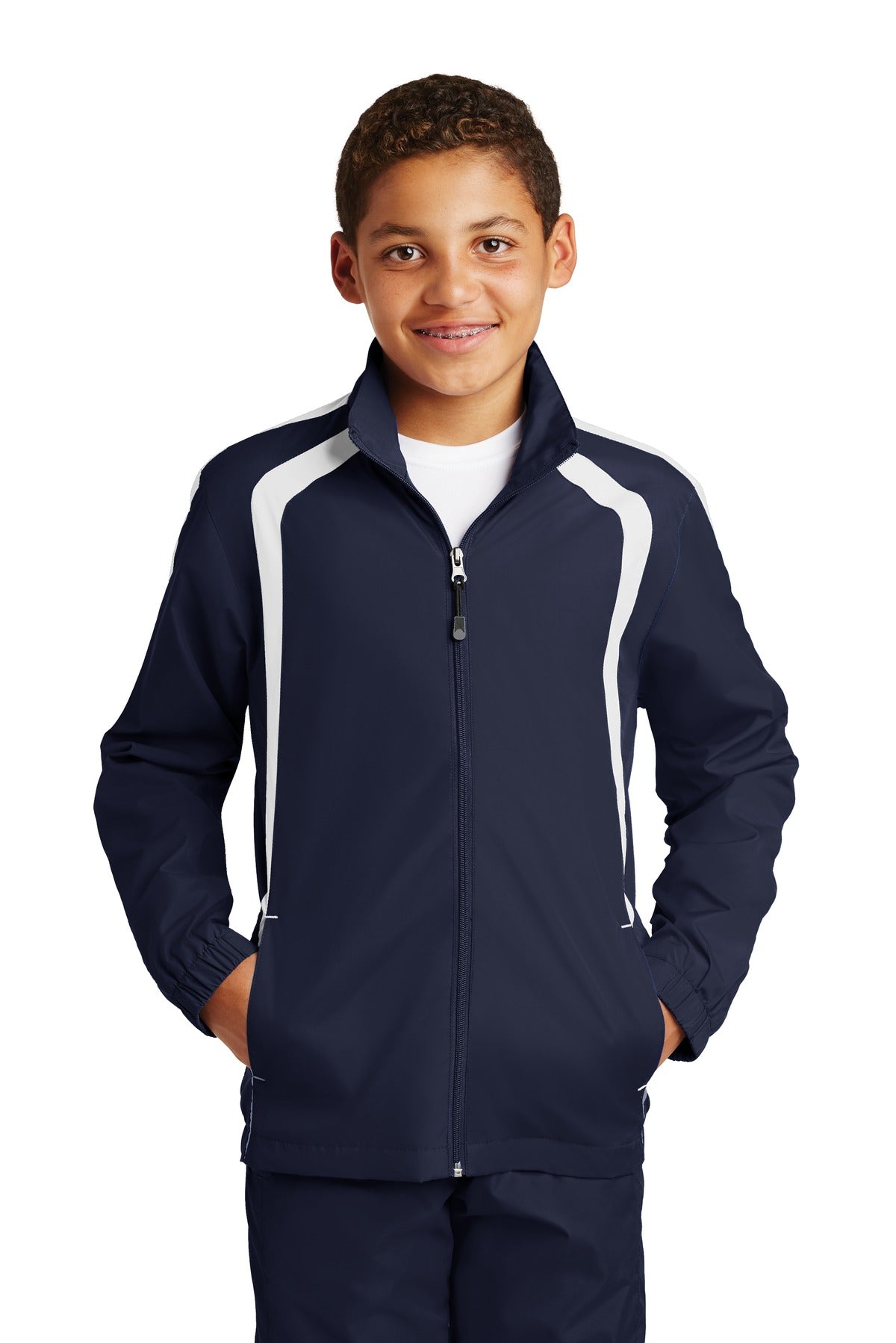 Sport-Tek   Youth Colorblock Raglan Jacket. YST60