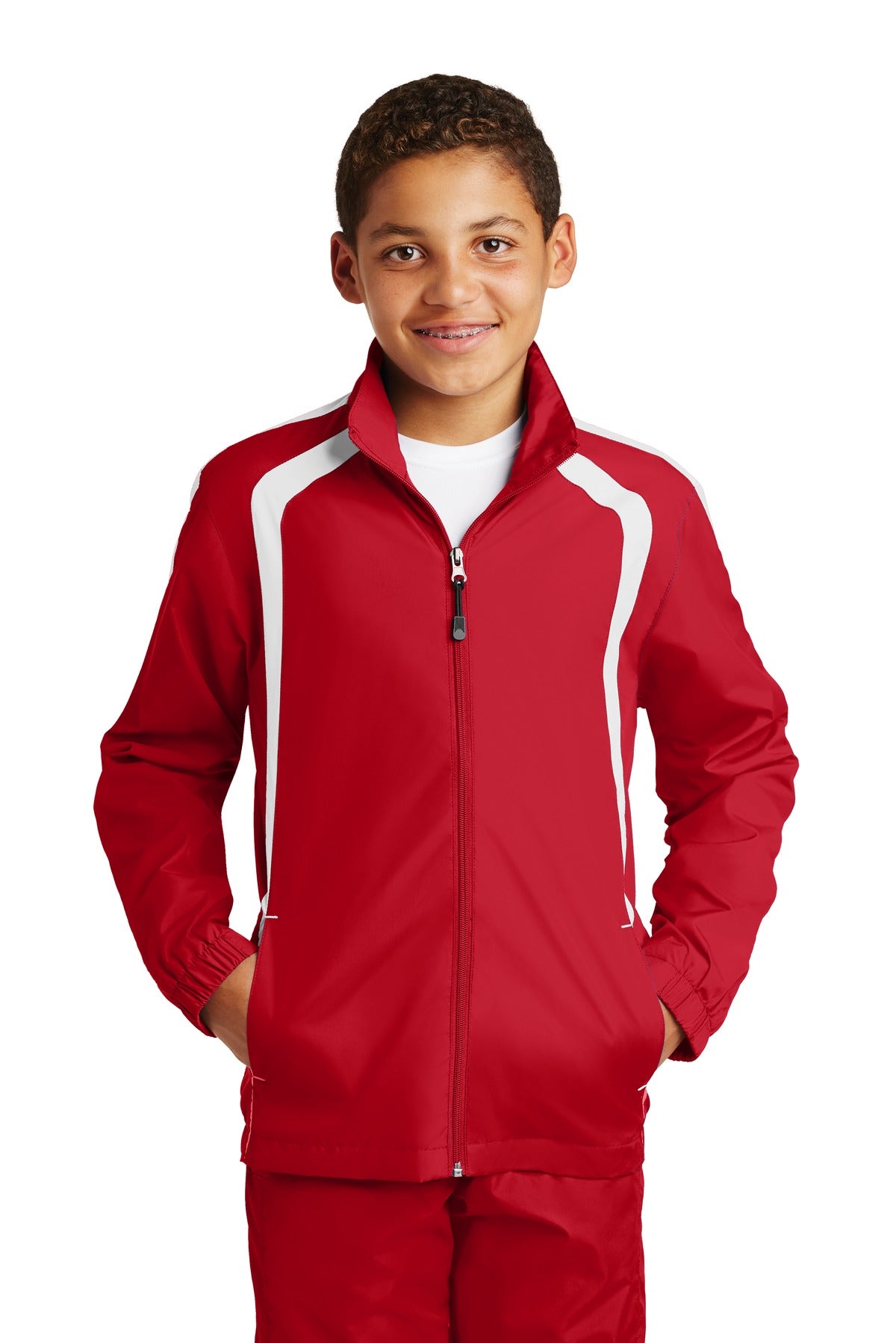 Sport-Tek   Youth Colorblock Raglan Jacket. YST60