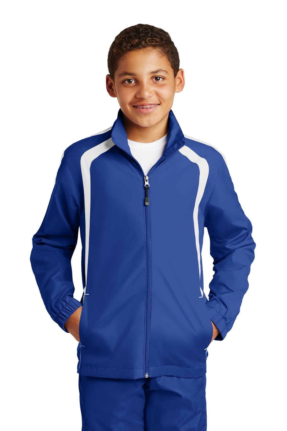 Sport-Tek   Youth Colorblock Raglan Jacket. YST60