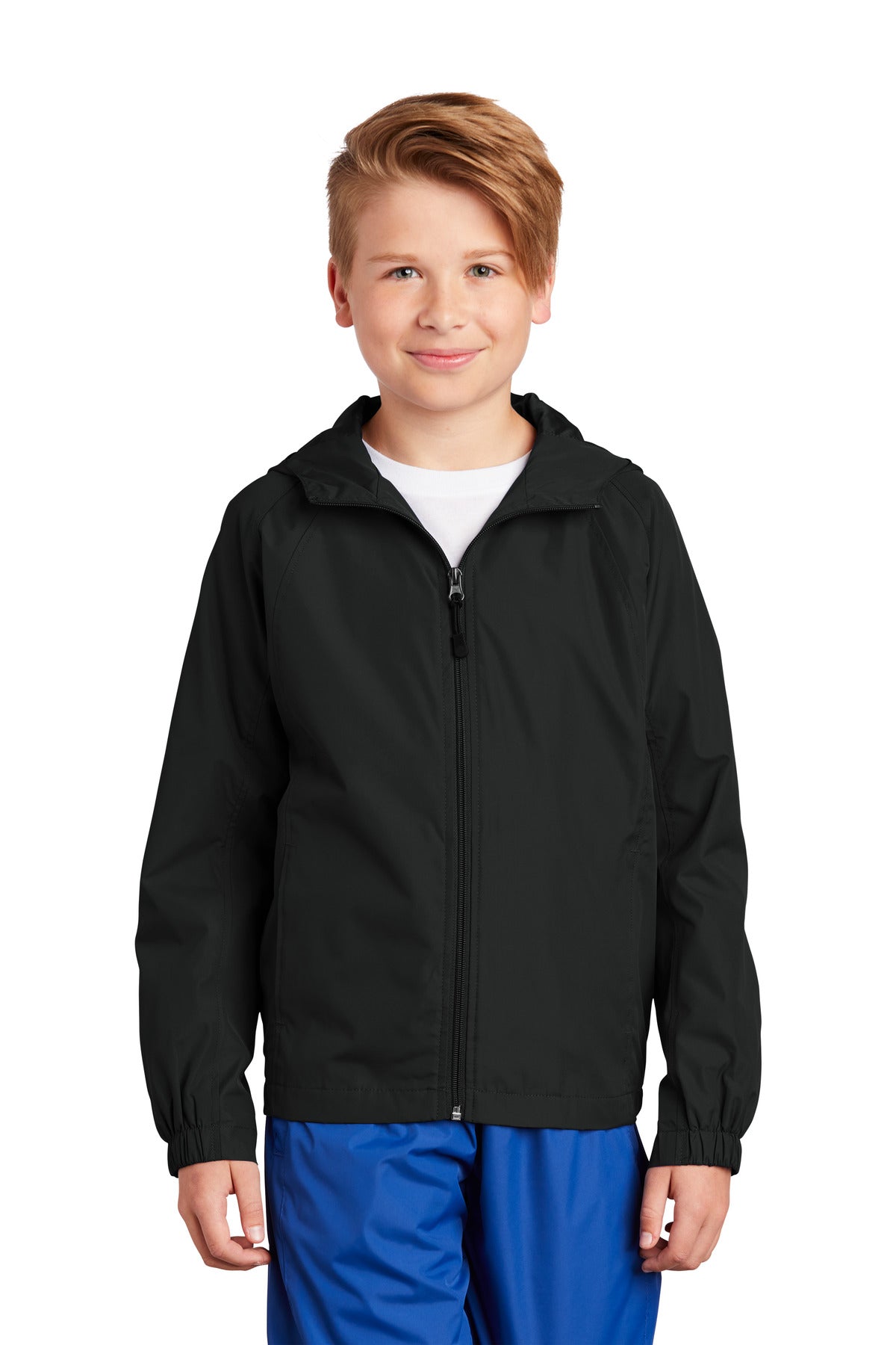 Sport-Tek   Youth Hooded Raglan Jacket. YST73